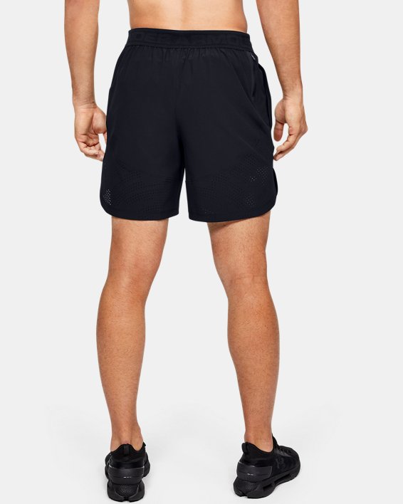Men's UA Stretch Woven Shorts in Black image number 2